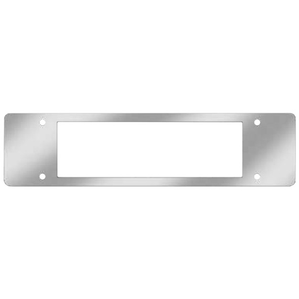 2.125 X 7.187 Inch Stainless Steel CD Player Face Plate For Kenworth T800, W900B, W900L