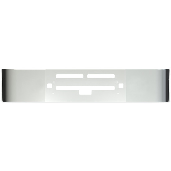 13 Inch Chrome Wrap Around Bumper W/ Tow, Vent & Step Holes For Kenworth T600 1987-Newer