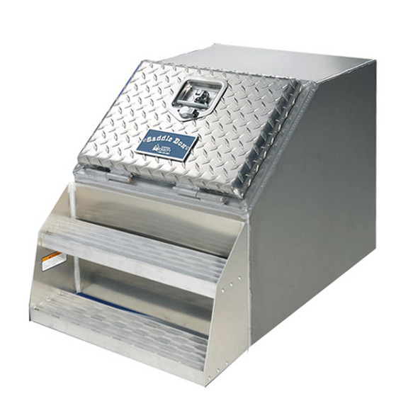 Merritt 18 X 23.5 X 28.5 Inch Aluminum Step Box W/ Diamond Plate Door