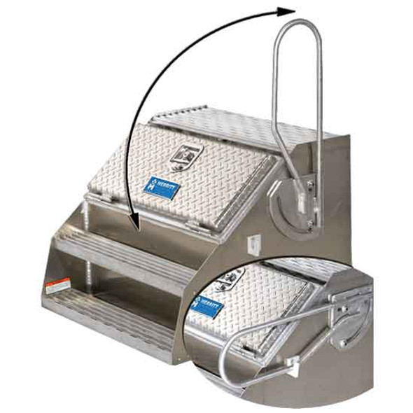 Merritt 12 X 18 Inch Folding Step Box Handle For Right Hand Mount Merritt 12 X 18 Inch Folding Step Box Handle For Right Hand Mount