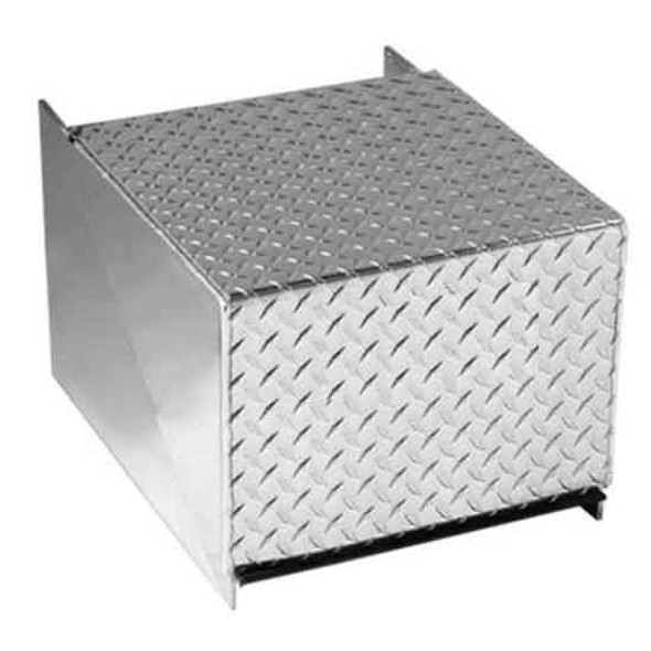 Merritt Aluminum 13 X 15.5 X 16 Inch 2 Battery Box With Step & Deck Plate