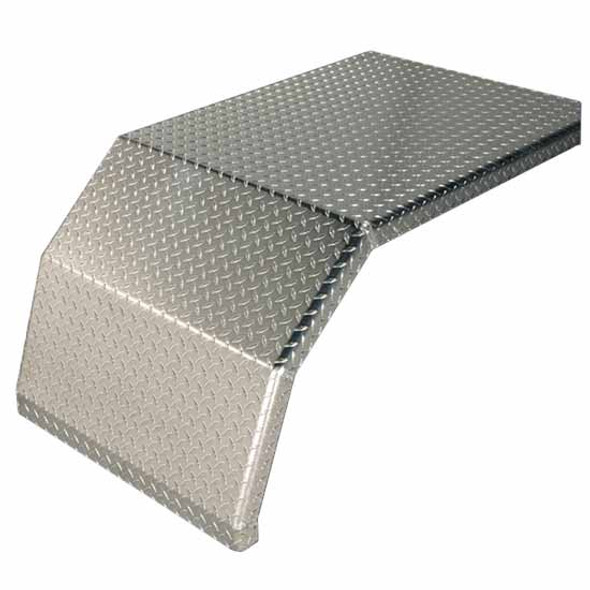 Merritt 27 X 22 X 48.5 Inch Diamond Plate Aluminum Super Duty Half Fender