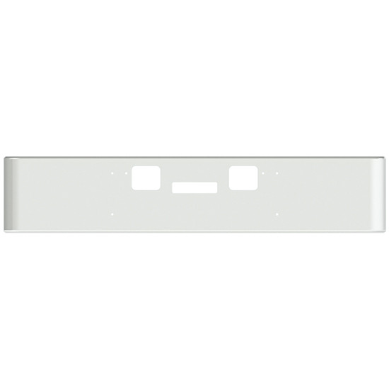 22 Inch Chrome Rolled End American Eagle Bumper With Tow, Step Holes