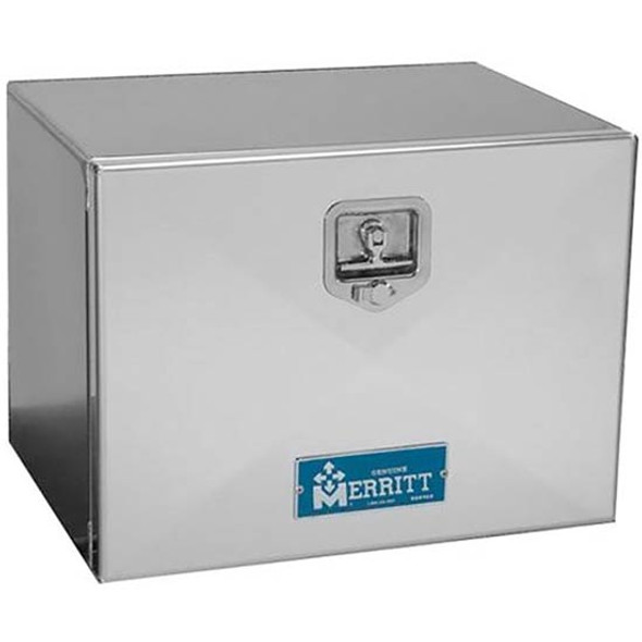 Merritt 18 X 18 X 18 Inch Smooth Aluminum Tool Box With Smooth Single Door Merritt 18 X 18 X 18 Inch Smooth Aluminum Tool Box With Smooth Single Door