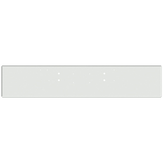 22 Inch Chrome Boxed End Bumper, 10 Gauge With Bolt Holes For Kenworth K100C