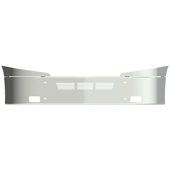16 Inch Chrome Wrap Around Bumper With Vent And Square Fog Light Holes For International Lt Series