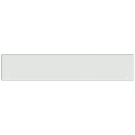 20 Inch Chrome American Eagle Square End Bumper With Mounting, 2 Rnd 3/4 Inch And End Bulls Eye Light Holes For Kenworth W900A