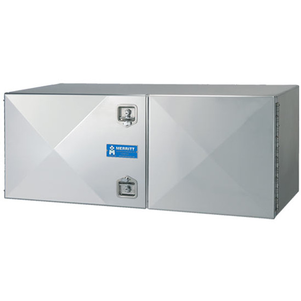 Merritt 18 X 24 X 48 Inch Smooth Aluminum Tool Box With Smooth Double Doors