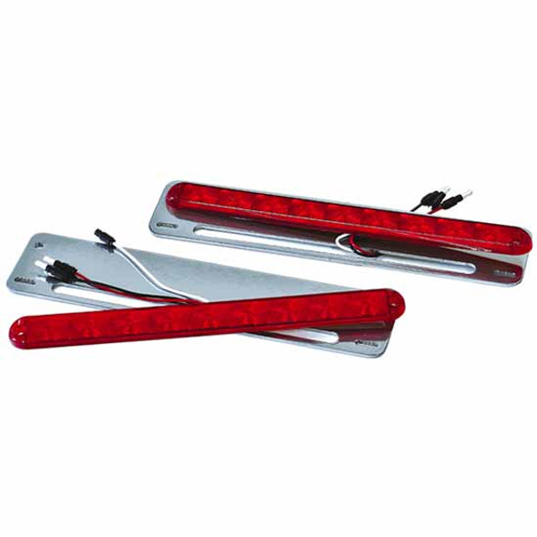 Merritt Aluminum Brackets For Stop/Turn/Tail Light, Powder Coated Satin Black, Universal Fit