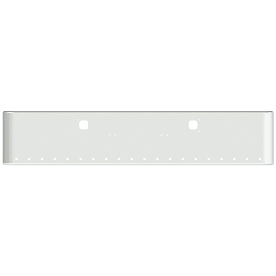 22 Inch Chrome Steel Texas Square Bumper With Mounting And Tow/Hitch Holes 20 - 3/4 Inch Light Holes For Kenworth W900A 1967-1981