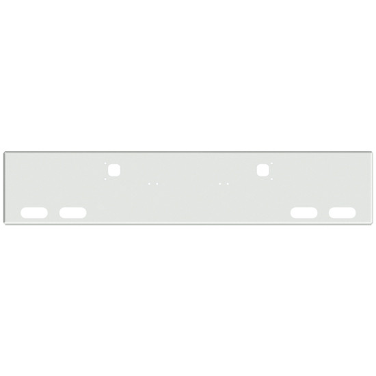 18 Inch Chrome American Eagle Bumper With Tow, 4 Oval Light Holes For Kenworth W900A