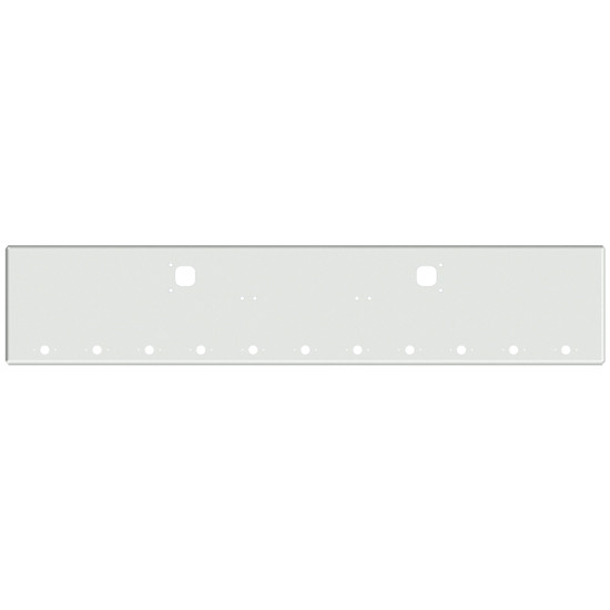 18 Inch Chrome American Eagle Square End Bumper With Tow And 11 M1 Or P1 Light Holes For Kenworth W900A