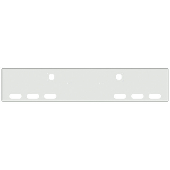 22 Inch Chrome American Eagle Bumper With Tow, 6 Oval Light Holes For Kenworth W900A