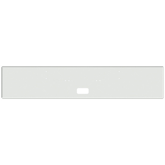 18 Inch Chrome Texas Boxed End Bumper With Center Step Cutout For Kenworth W900A Conv 1967-1981