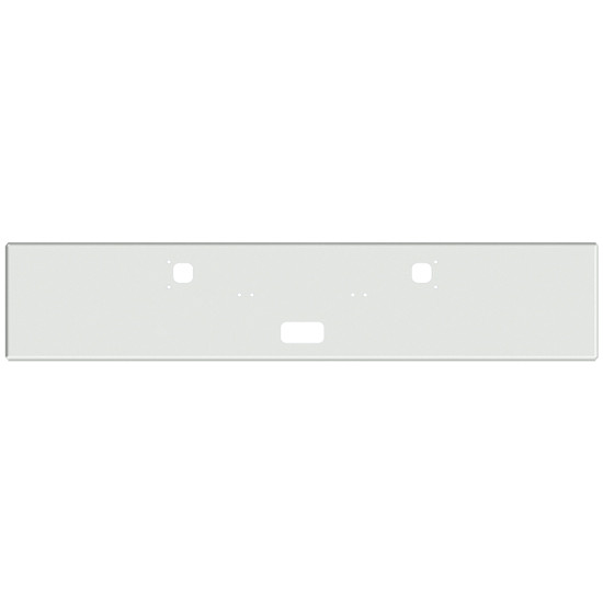 22 Inch Chrome Texas Boxed End Bumper With Tow, Step Holes For Kenworth W900A