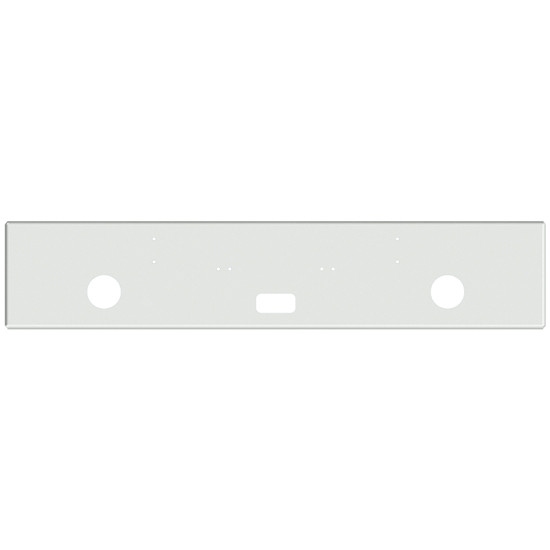 22 Inch Chrome Texas Boxed End Bumper With Rd Light And Center Step Holes For Kenworth W900A Conv 1967-1981