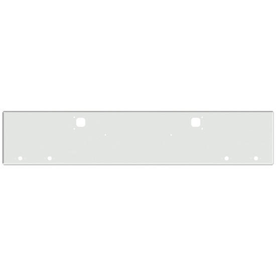 22 Inch Chrome American Eagle Boxed End Bumper With Tow And 4 M1- P1 Light Holes For Kenworth W900B, W900L