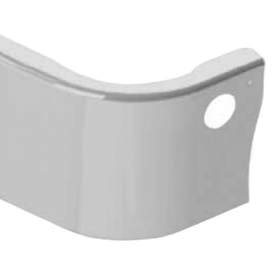 12 Inch Chrome Wrap Around Bumper With Tow And Fog Light Holes For Kenworth T300 1997-2008