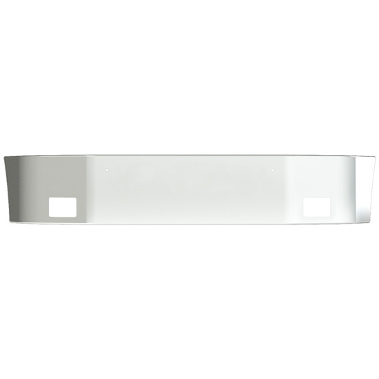 16 Inch Chrome Wrap Around Bumper With Square Fog Light Holes For Kenworth T270 And T370 SBA