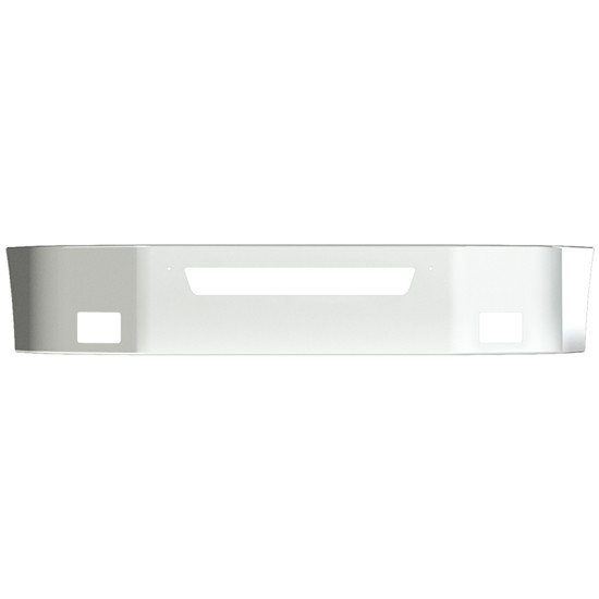 16 Inch Chrome Wrap Around Bumper With Tow, Vent And Square Fog Light Holes For Kenworth T270 And T370 SBA