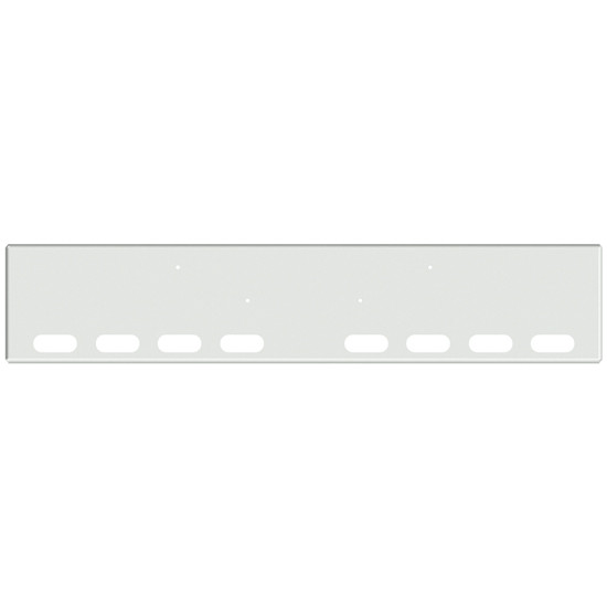 18 Inch Chrome Texas Boxed End Bumper With 8 Oval Light Holes For Kenworth W900B