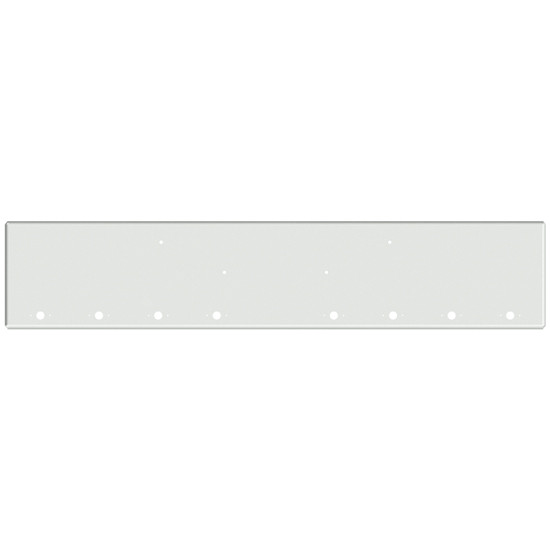 18 Inch Chrome American Eagle Boxed End Bumper With 8 M1- P1 Light Holes For Kenworth W900B