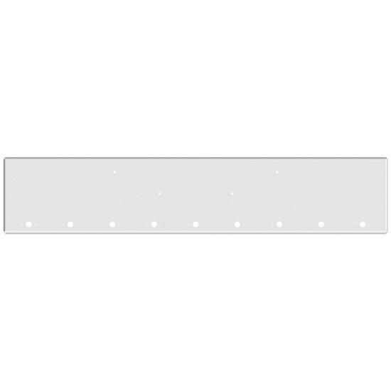 22 Inch Chrome American Eagle Boxed End Bumper With 9 M1- P1 Light Holes For Kenworth W900B