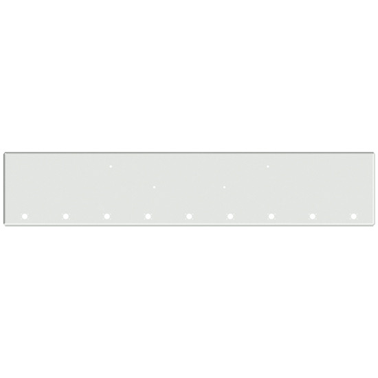 22 Inch Chrome American Eagle Boxed End Bumper With 9 M3- P3 Light Holes For Kenworth W900B