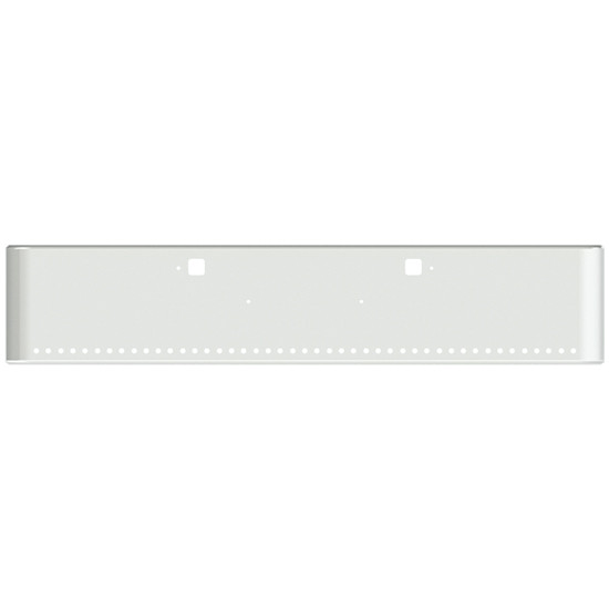 22 Inch Chrome Steel Texas Square Bumper With Mounting And Tow/Hitch Holes 45 - 3/4 Inch Light Holes For Kenworth W900B 2011 And Newer