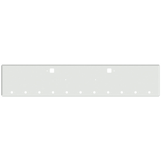 22 Inch Chrome Texas Boxed End Bumper With Tow And 11 M1- P1 Light Holes For Kenworth W900B