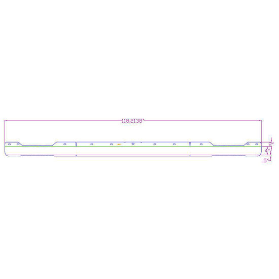 Stainless Steel Spoiler For Mack Cx613 SBA Bumper