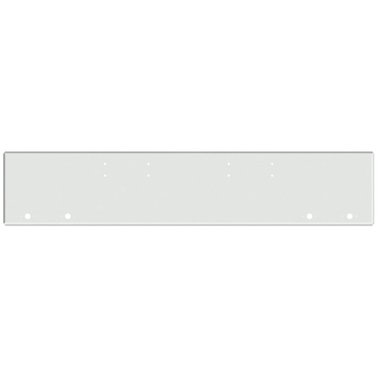 20 Inch Chrome American Eagle Boxed End Bumper With 4 M1- P1 Light Holes For Peterbilt 352, 359