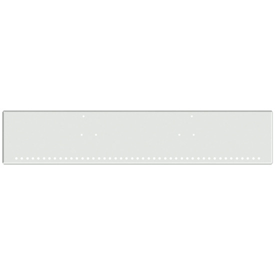 20 Inch Chrome Texas Boxed End Bumper With 45 Rnd 3/4 Inch - 1 Rnd 3/4 Inch Light And Mount Holes For Peterbilt 357 SFA, 378 SFA, 379