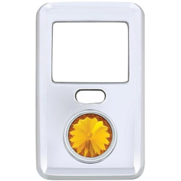 Chrome Switch Cover With Amber Jewel For Volvo VNL & VT880