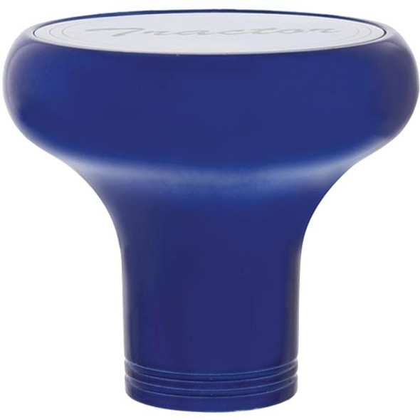 Tractor Knob Deluxe Aluminum Screw On Air Valve Indigo Blue