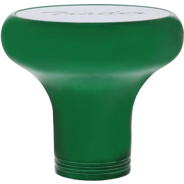 Trailer Knob Deluxe Aluminum Screw On Air Valve Emerald Green