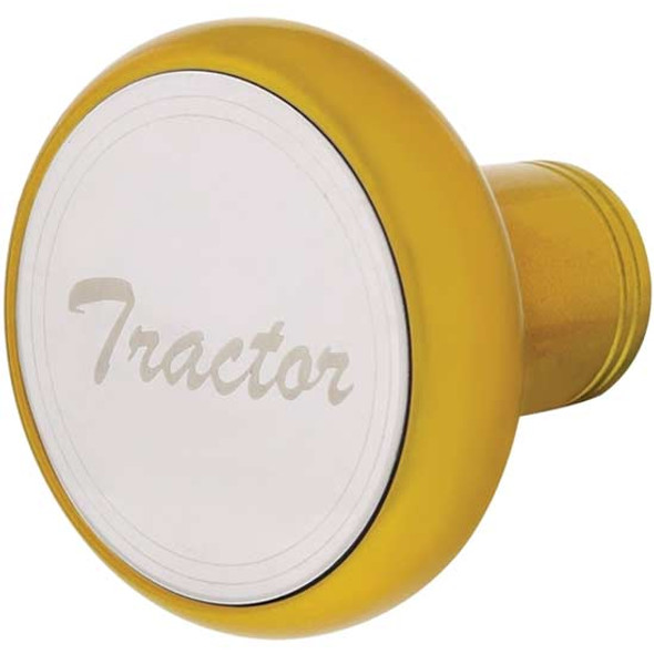 Tractor Knob Deluxe Aluminum Screw On Air Valve Electric Yellow