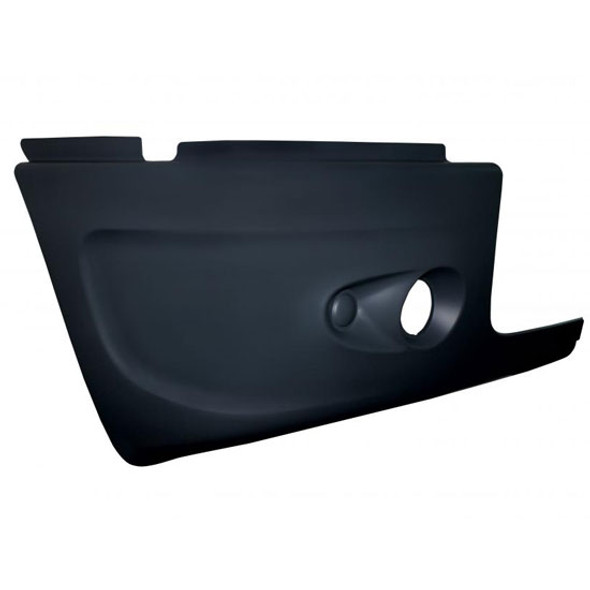 Black Plastic Bumper End W/ 1 Light Cutout For Freightliner Century 120 Passenger Side