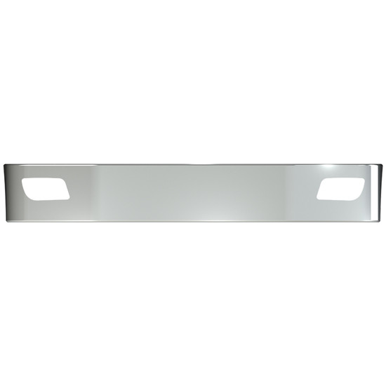 12 Inch Chrome SFA Bumper With Mounting Holes And Factory Fog Light Holes For Peterbilt 536, 537