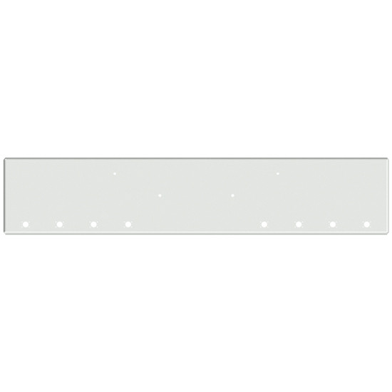 20 Inch Chrome Texas Boxed End Bumper With 8 M3 - P3 Light Holes For Peterbilt 365, 367, 388, 389, 567, 589