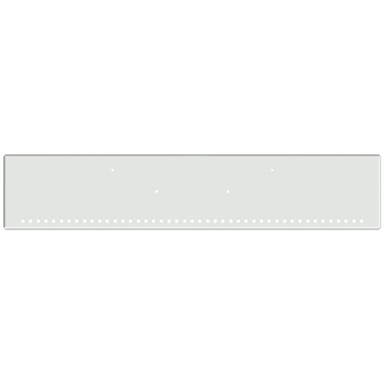 20 Inch Chrome American Eagle Boxed End Bumper With 45 Rnd 3/4 Inch Light Holes In Face And 2 Rnd 3/4 Inch Light Holes Each End For Peterbilt SFA 365, 367, 388, 389, 567, 589