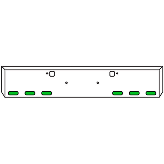 18 Inch Chrome Steel Texas Boxed End Bumper Kit With Tow, And 6 Oval 2 Inch Dual Revolution Amber-Green-Clear Led Light With Bezels