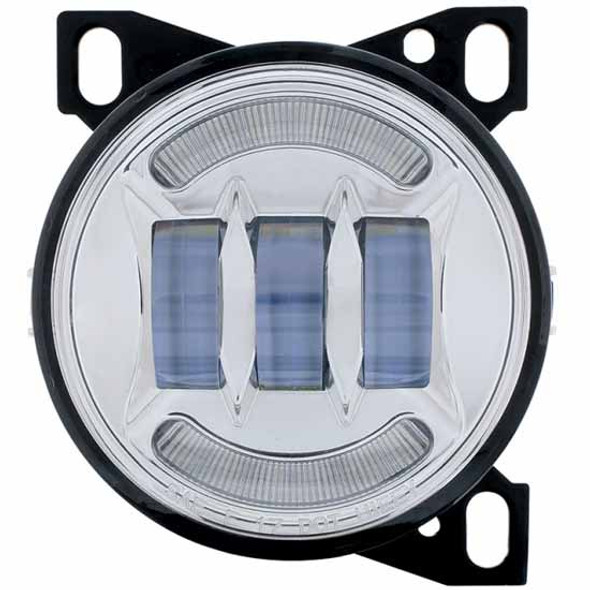 4 1/4 Inch 9 LED Projector Fog Light W/ Black Housing & LED