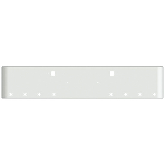 22 Inch Chrome American Eagle Rolled End Bumper With Tow And 8 M3- P3 Light Holes For Peterbilt 365, 367, 388, 389, 567, 589