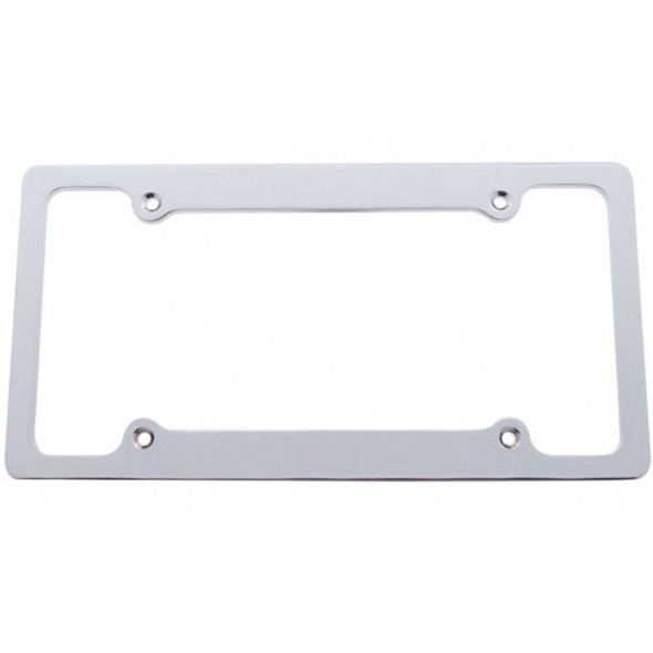 Brushed Billet Aluminum Plain License Plate Frame