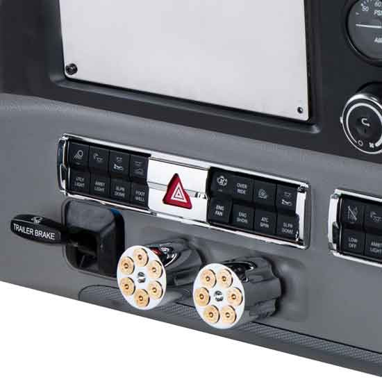 Chrome Hazard Switch Panel Trim For Freightliner Cascadia 116, 126 2018-Current