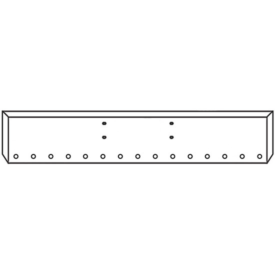 18 Inch Chrome Boxed American Eagle Bumper With 15 - 2 Inch Round Light Holes For Western Star 4900