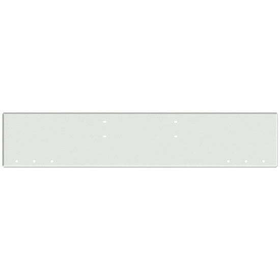 22 Inch Chrome American Eagle Boxed End Bumper With 6 Round 3/4 Inch Light Holes For Western Star 4900