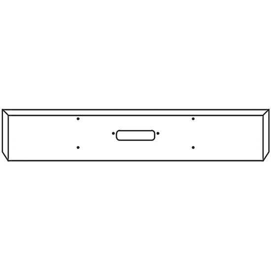 20 Inch Chrome 45 Degree Mitered End Bumper Roadrunner Bumper With Tow Holes