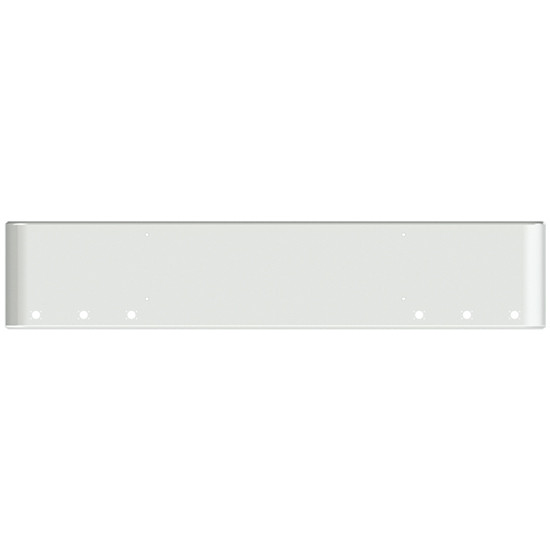 18 Inch Chrome Steel Texas Square Rolled End Bumper With Mounting Holes Only 6 M3 Or P3 Light Holes For Western Star 4700Sf 2013 And Newer